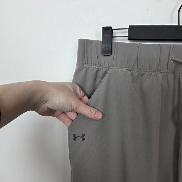 Under Armour Storm Gray Loose Jogger Drawstring Sporty Fusion Pants Size Large - Picture 2 of 8